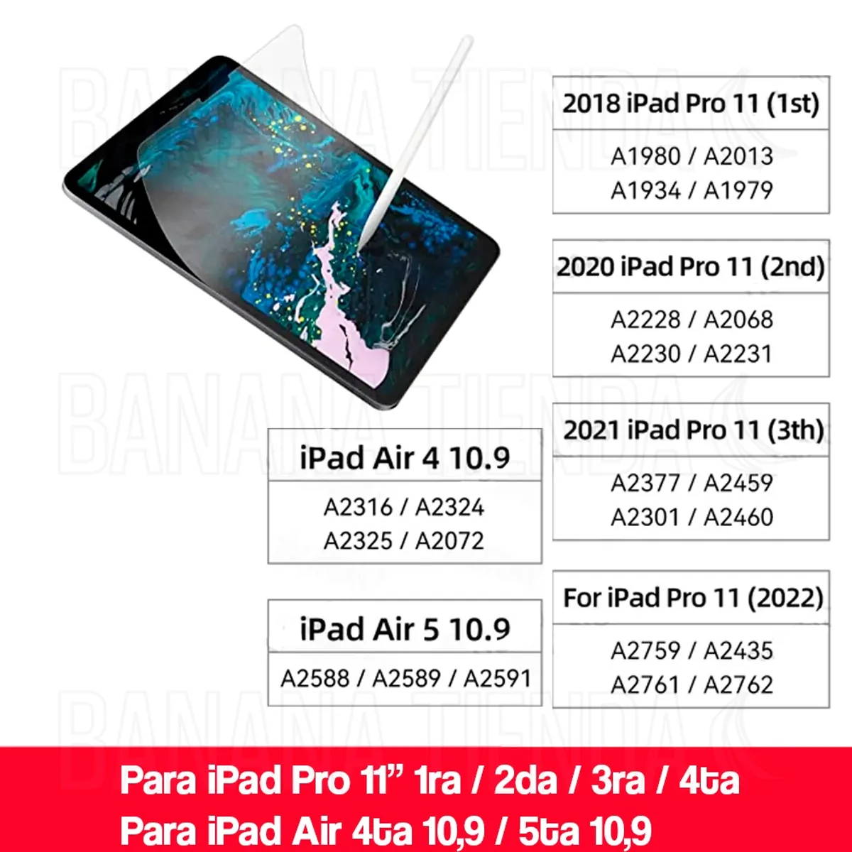 GENERICO - Lamina Sensación Papel iPad Pro 11 / Air 10.9 Paperlike