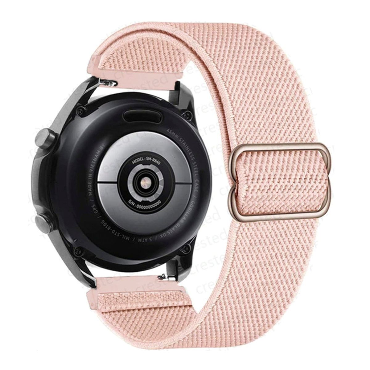 GENERICO - Correa Nylon Galaxy Watch 4 / 5 Active 1 2 Amazfit Gt2 Gts Rosa Palo