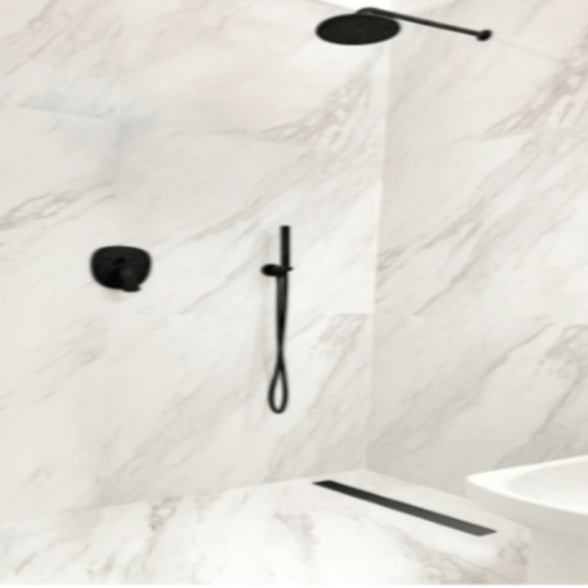 ATRIM CHILE - Desague Lineal Matt Black Aqua Series