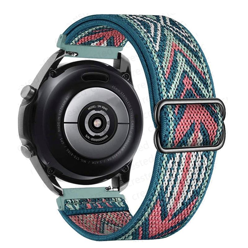 GENERICO - Correa Nylon Galaxy Watch 4 / 5 Active 1 2 Amazfit Gt2 Gts Green Arrow