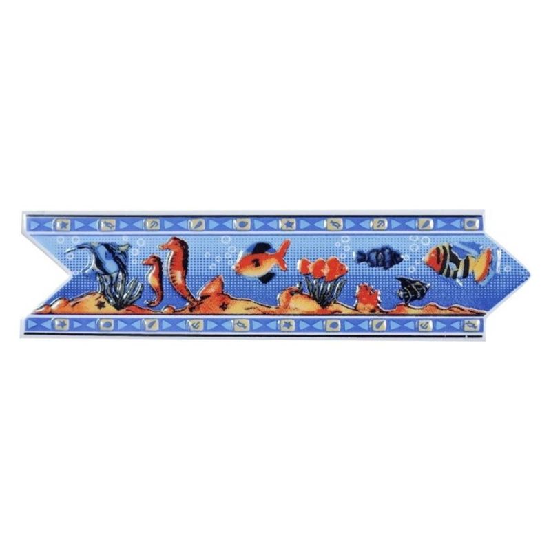 DECORALIA - Pack 4 unidades LISTEL ACUARIO 8X25cm