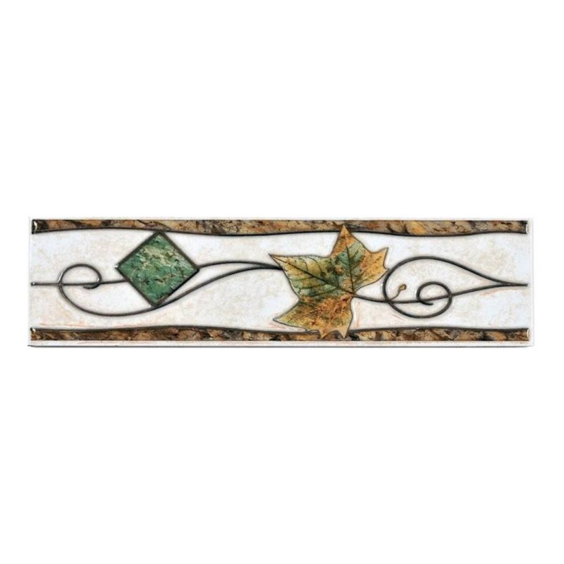 DECORALIA - Pack 4 unidades LISTEL ALEMANIA AMBAR 8x25cm