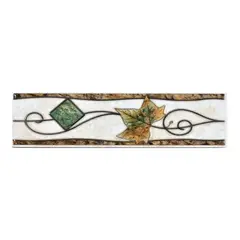 DECORALIA - Pack 4 unidades LISTEL ALEMANIA AMBAR 8x25cm
