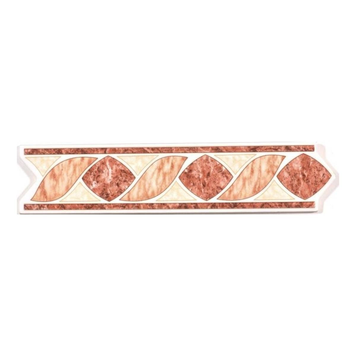 DECORALIA - Pack 4 unidades LISTEL INDIA GIOVANA BEIGE 5,5x26cm