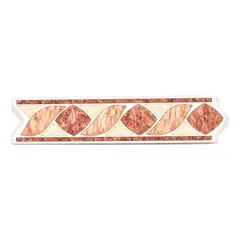 DECORALIA - Pack 4 unidades LISTEL INDIA GIOVANA BEIGE 5,5x26cm