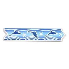 DECORALIA - Pack 4 unidades LISTEL EUROPA /PISCIS 5,5x26cm