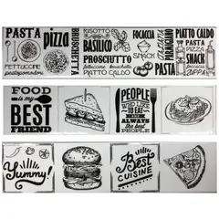 DECORALIA - Pack 3 unidades LISTEL MODERN FOOD 8,5x35cm