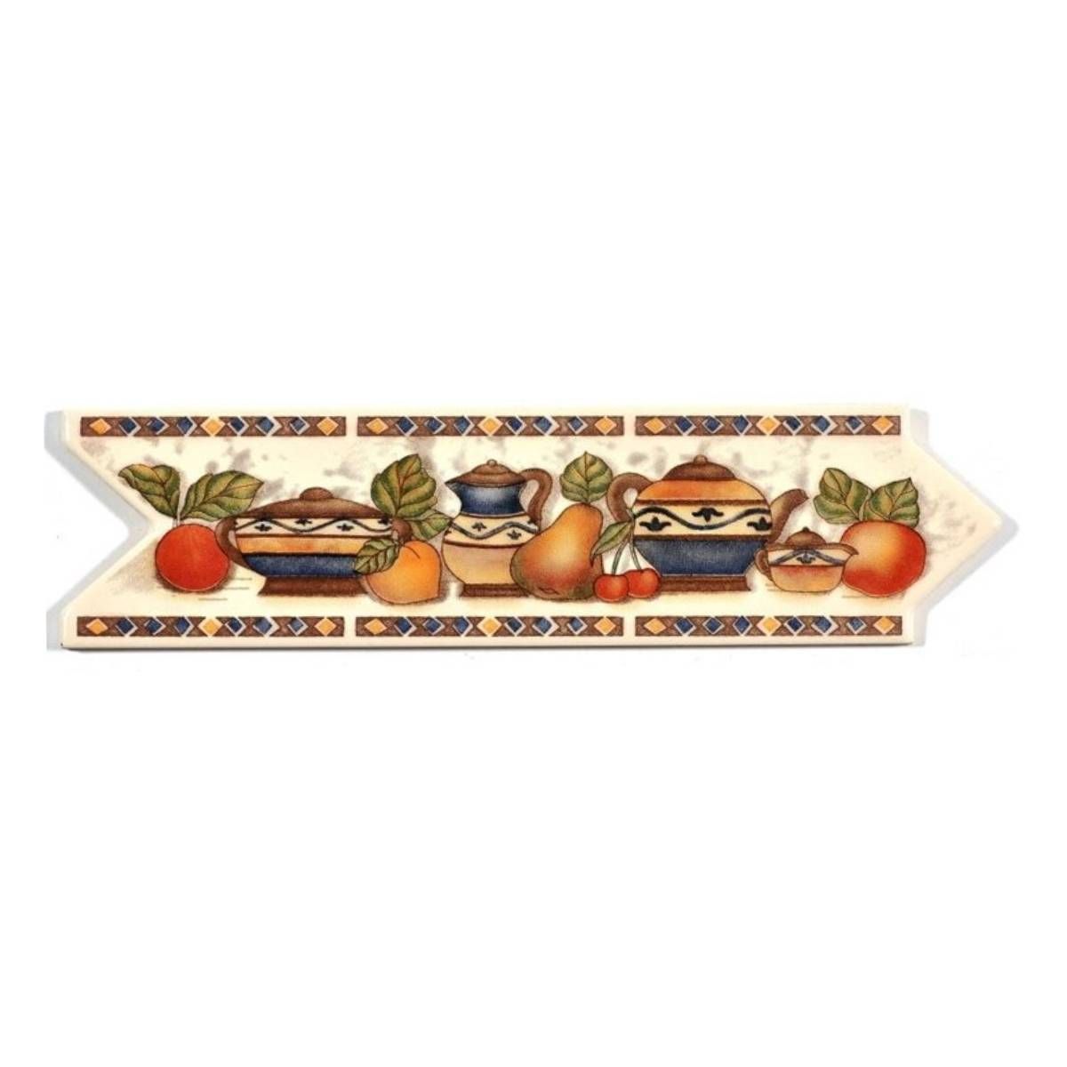 DECORALIA - Pack 4 unidades LISTEL COCINA CLASICA 8X25cm