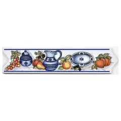 DECORALIA - Pack 4 unidades LISTEL CAROL AZUL 5,5x26cm