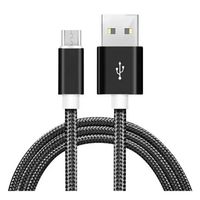 Cable Micro Usb A Usb Android Carga Rápida Negro
