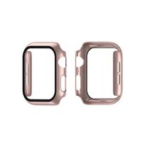 Protector Carcasa Glass Apple Watch 44mm Rosado