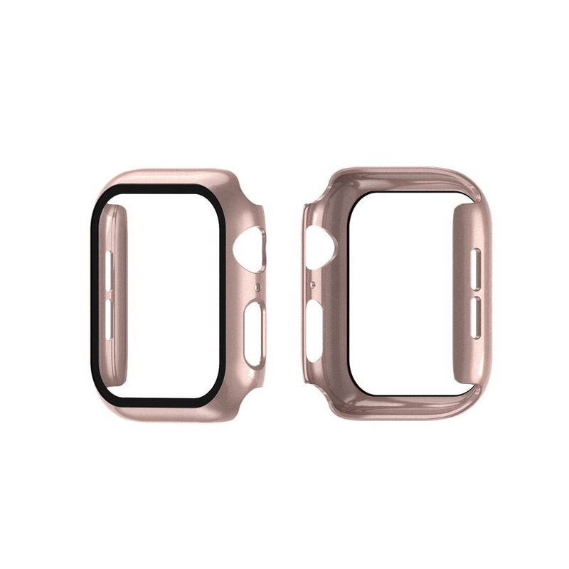 GENERICO - Protector Carcasa Glass Apple Watch 44mm Rosado