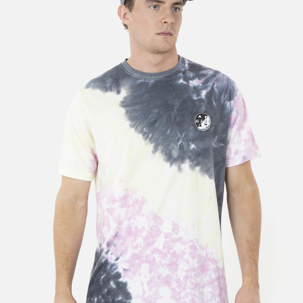 MAUI AND SONS - Polera Cookie MID DUO TIE DYE Hombre Multicolor Maui and Sons