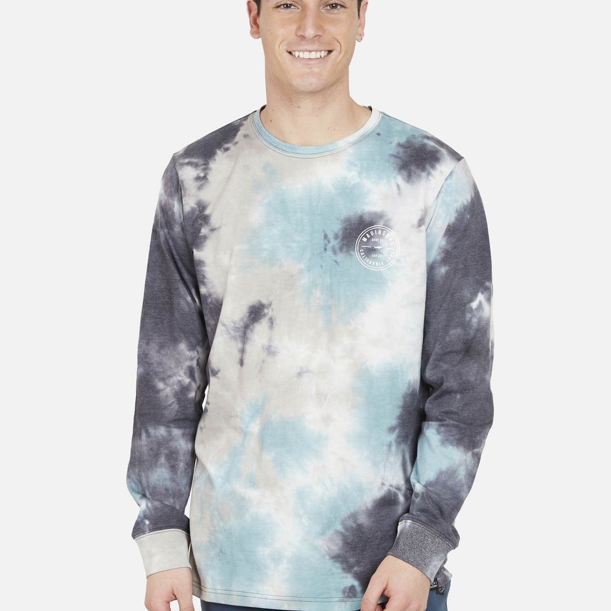 MAUI AND SONS - Polera LAX 80 TIE DYE LS Hombre Multicolor Maui and Sons