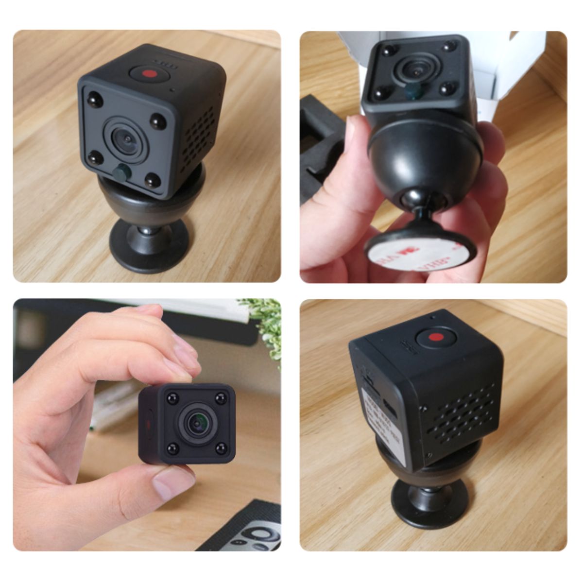 D MOTICA - Mini Cámara Wifi Inteligente 2MP Full HD Audio-Alarma con Batería