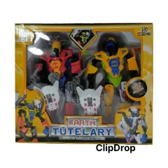CHI - Robot Earth Tutelary DOBLE 18 cm Fusionable y Coleccionable