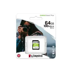 KINGSTON - Tarjeta de Memoria SD Canvas Select 64GB 100MB/s