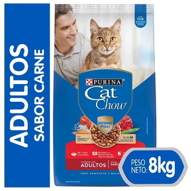 CAT CHOW - Alimento seco para gato CAT CHOW® Adulto Carne 8kg