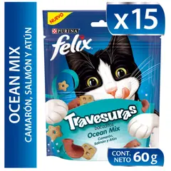PURINA FELIX - Snacks para gato FELIX® Travesuras Ocean Mix 60g