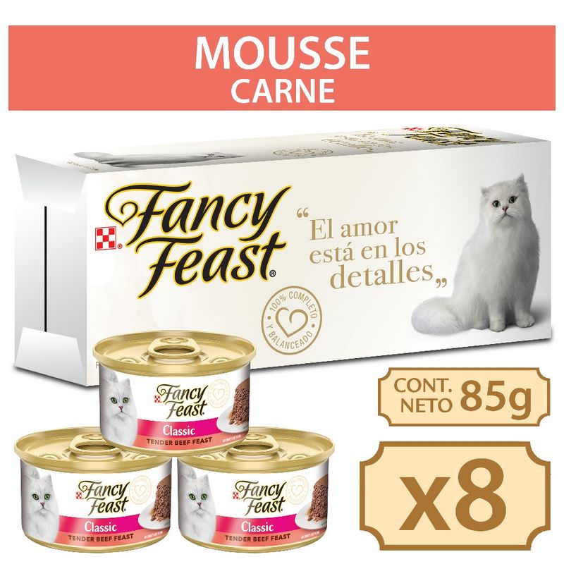 FANCY FEAST - Alimento húmedo FANCY FEAST® Mousse de Carne 85g