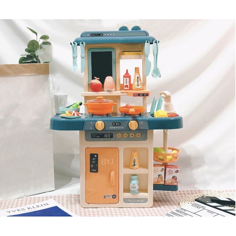 GENERICO - Cocina De Juguete 42 Accesorios Estilo Moderno Azul