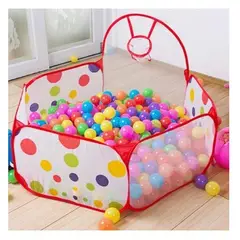 GENERICO - Piscina De Pelota En Suave Tela Para Bebe Con 50 Pelotas