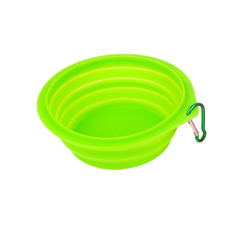 GENERICO - Plato Plegable de Paseo Para Mascotas Pequeño Verde