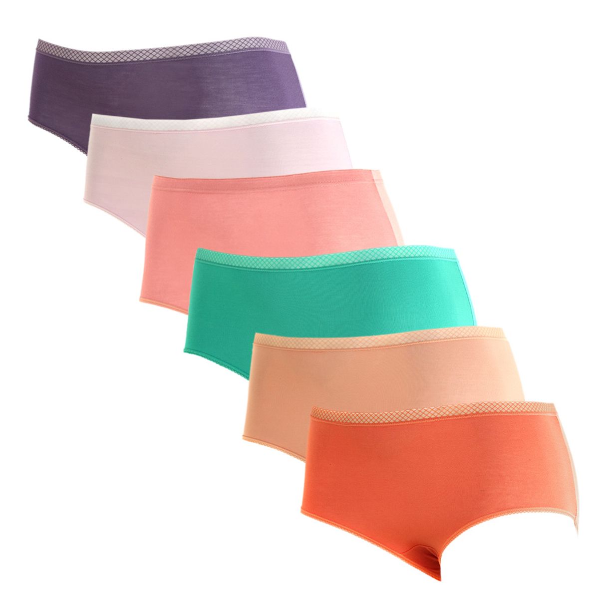 GIOVACCHINO - Pack de 6 Calzon Tiro Alto Bambú