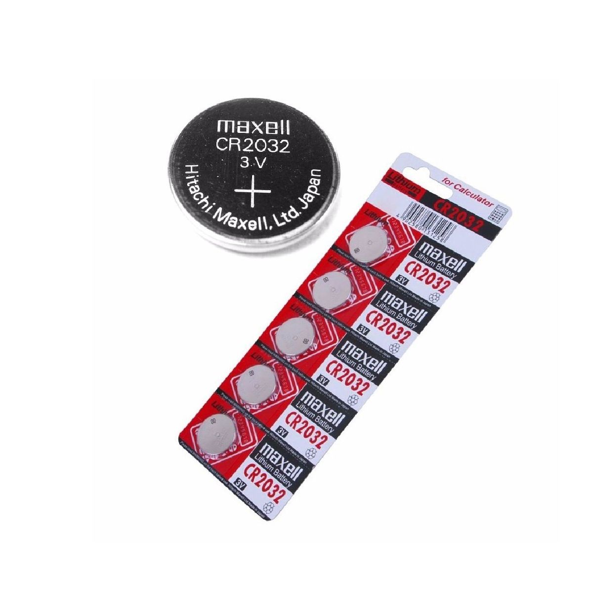 MAXELL - 5 Pilas Maxell Cr2032 Tipo Boton Japonesa MAXELL