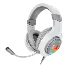 REDRAGON - Audifonos Hylas White H260 RGB Jack 3,5mm