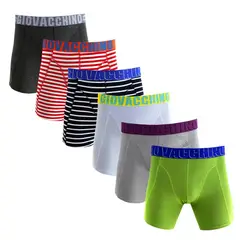 GIOVACCHINO - Pack de 6 Boxer Largo Algodón Hombre.