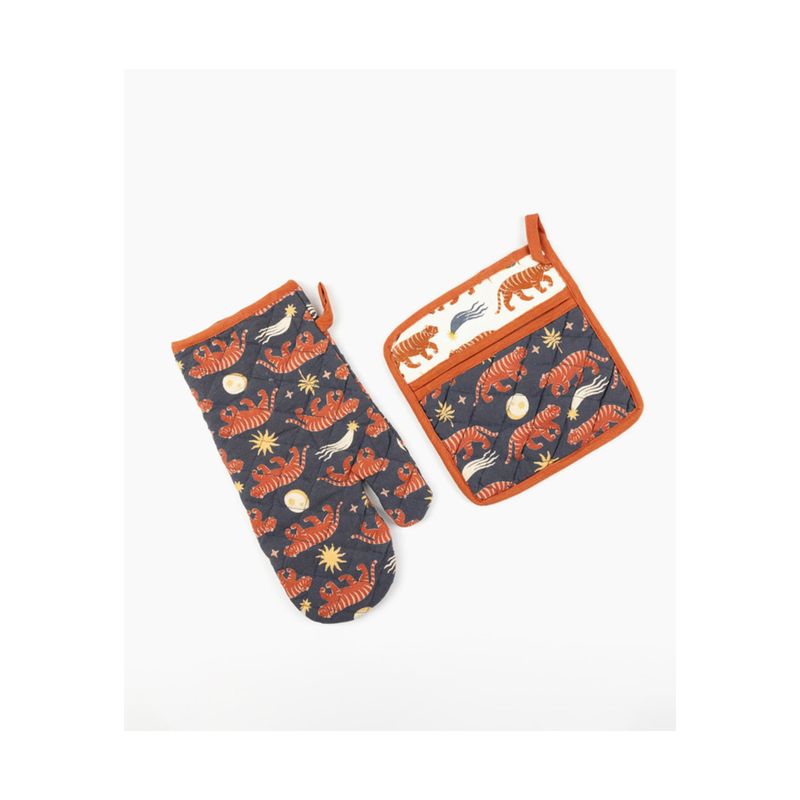 LOUNGE - Set Guante Y Toma Olla Tigres Misticos LOUNGE