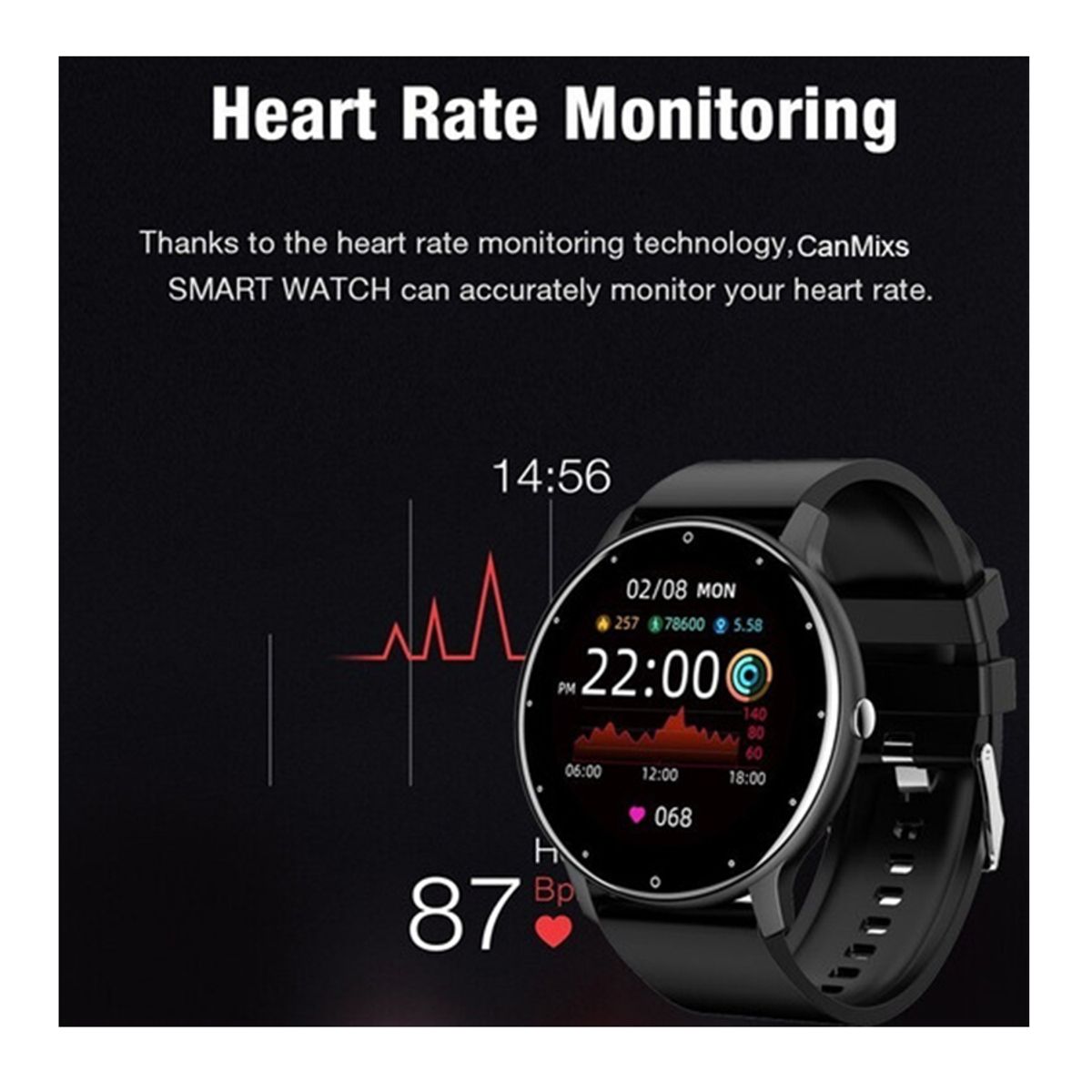 GENERICO - Reloj Inteligente Premium IP67 Compatible con iOS y Android Notificaciones Deporte y Salud