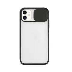 GENERICO - Carcasas Silicona Protección Cámara Matte Para iPhone 11 Negro