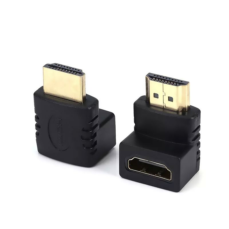 GENERICO - Adaptador Copla Hdmi 90 Grados Hembra a Macho