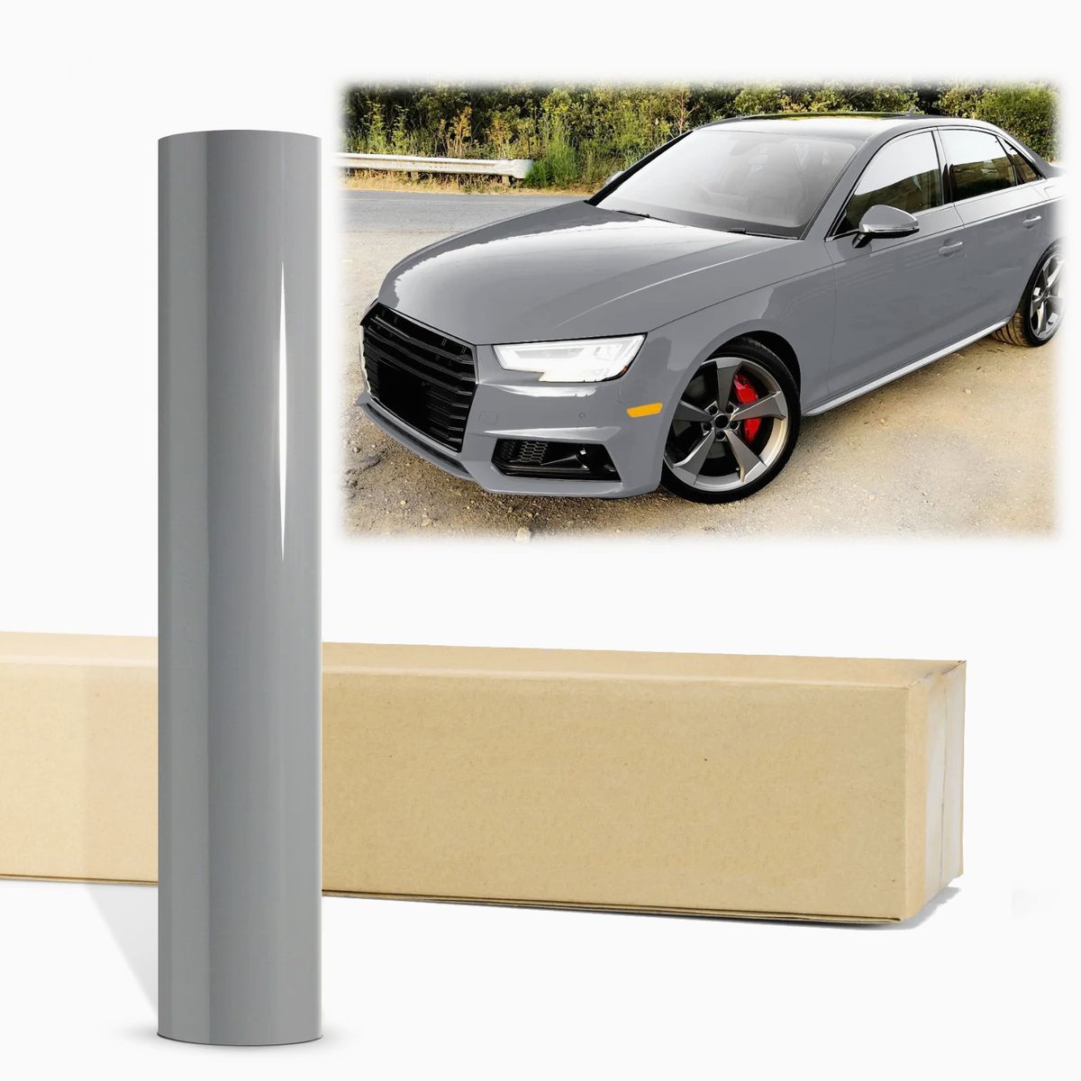 GENERICO - Papel Vinilo Fibra De Carbono 5D PLATA Universal Auto Karvas