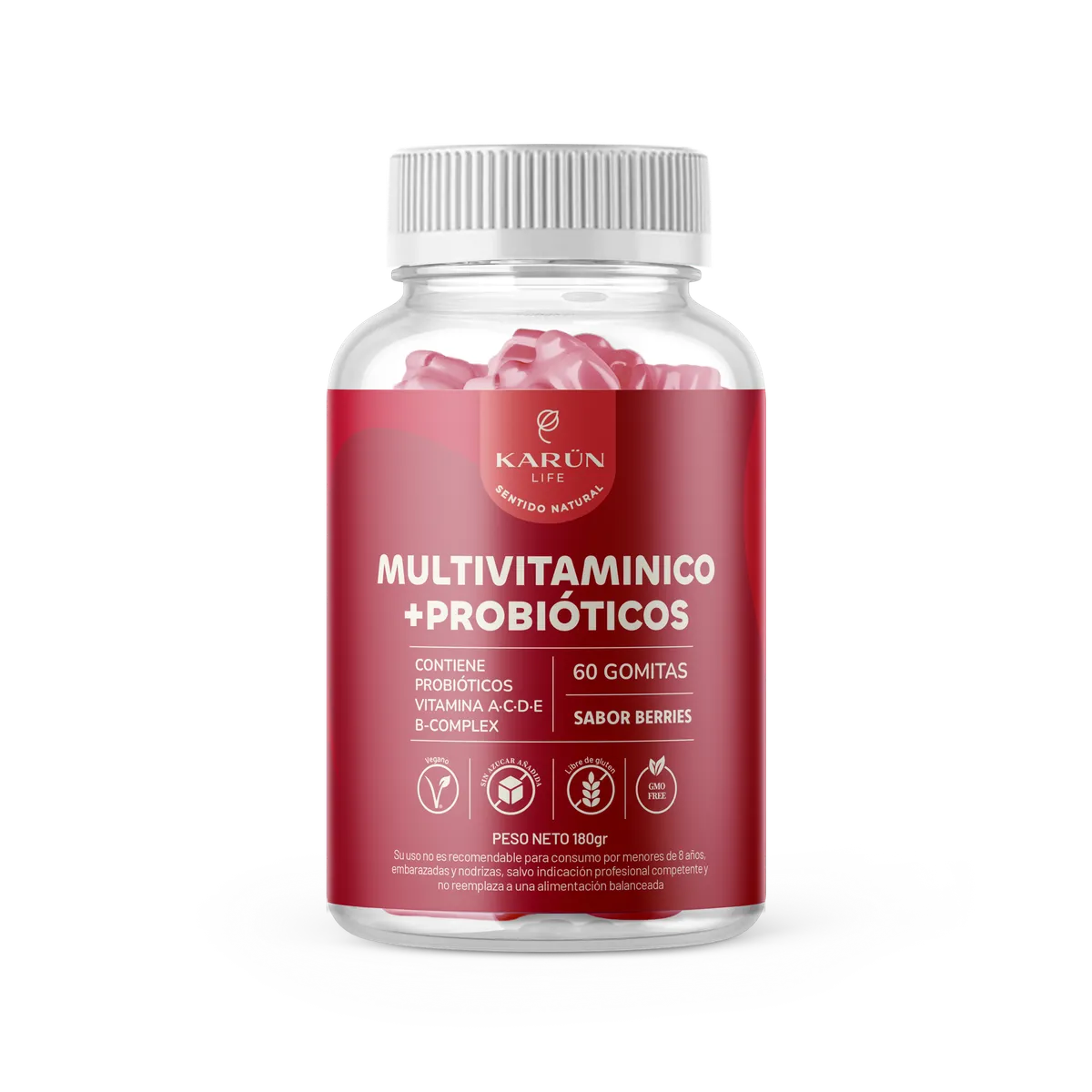 KARUNLIFE - Gomitas Multivitamínico más Probióticos 60 un Karun Life