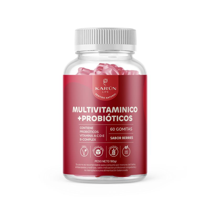 KARUNLIFE - Gomitas Multivitamínico más Probióticos 60 un Karun Life
