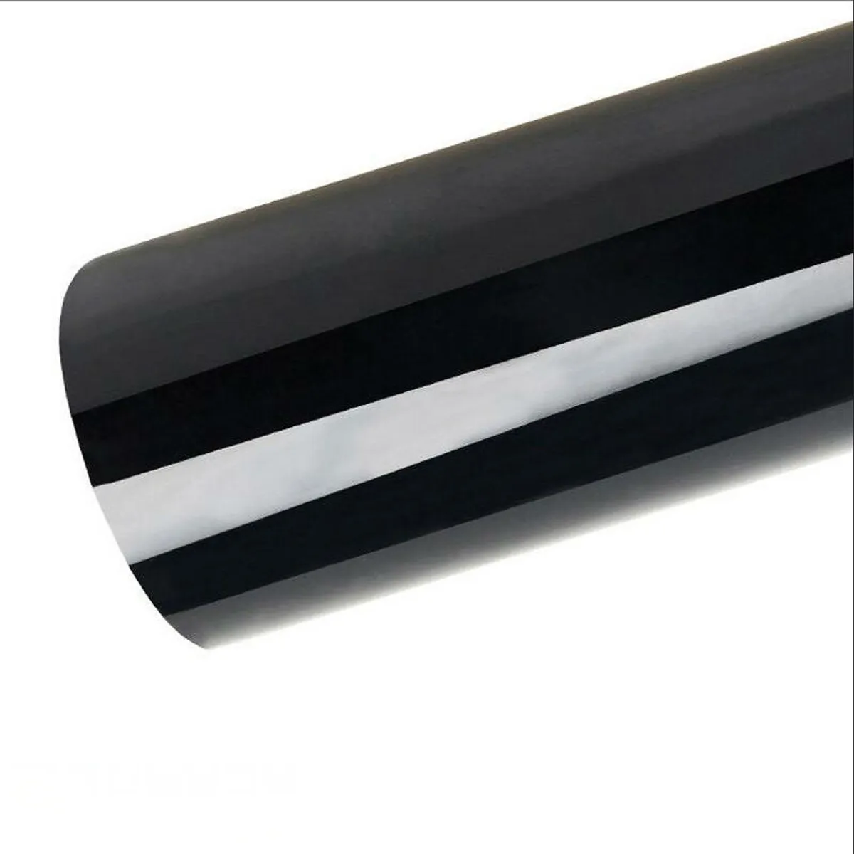 GENERICO - Papel Vinilo NEGRO BRILLANTE Panoramico Adhesivo Karvas