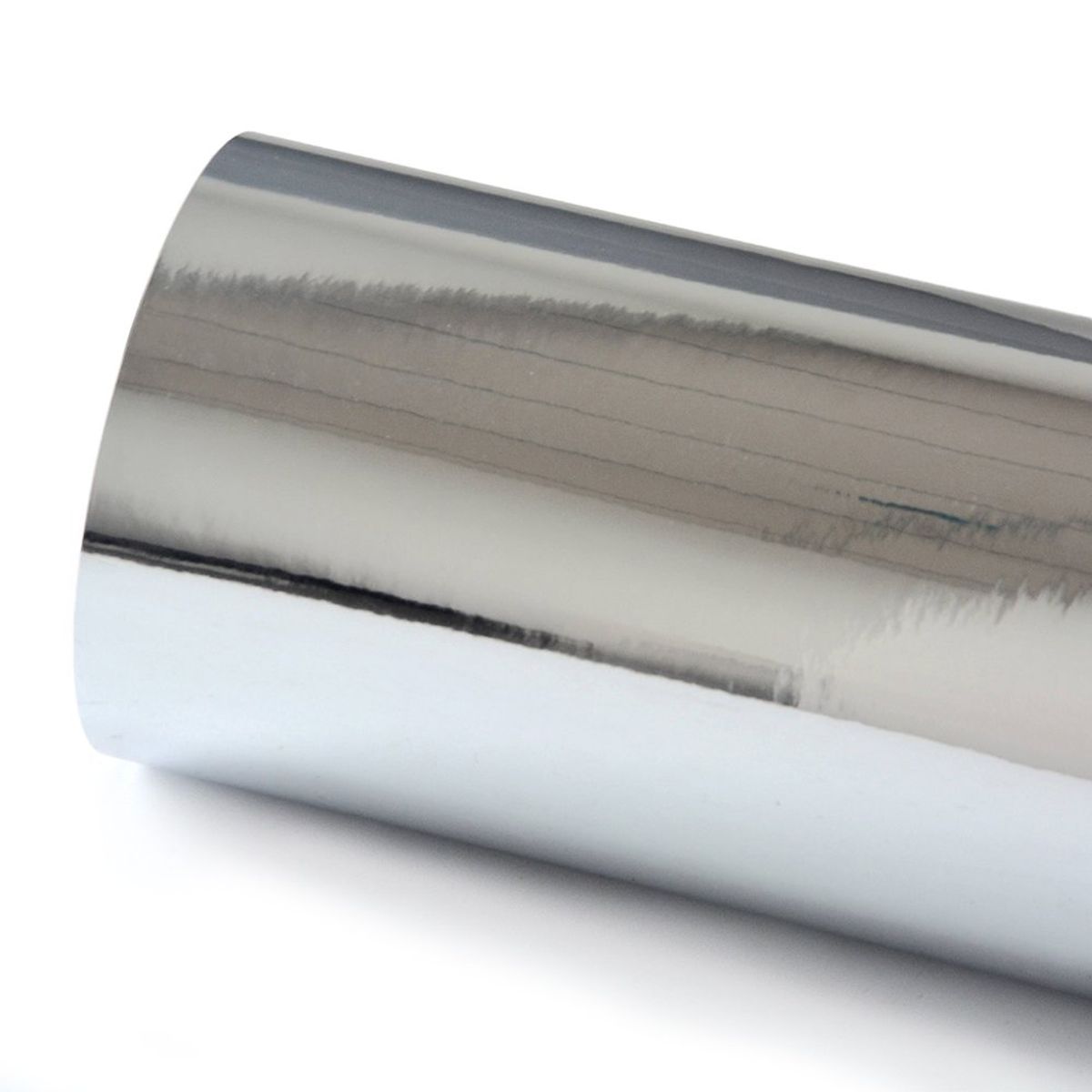 GENERICO - Papel Vinilo GRIS PLATA CROMO Adhesivo Universal Karvas