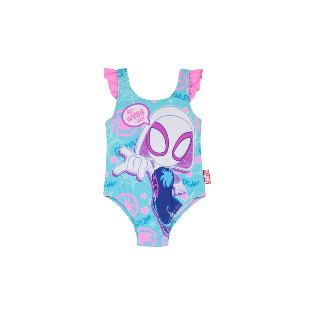 DISNEY - Traje de Baño Bebe Niña Disney Spidey Celeste - Celeste_.