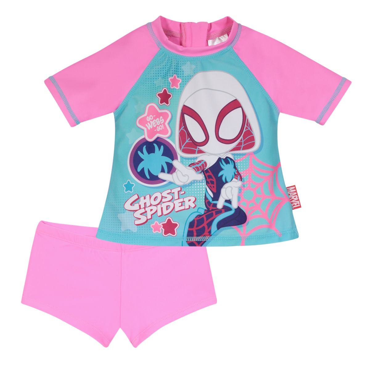 DISNEY - Traje de Baño Bebe Niña Set UV 50 Disney Spidey Rosa - Rosa