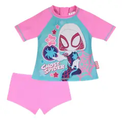 DISNEY - Traje de Baño Bebe Niña Set UV 50 Spidey Rosa - Rosa