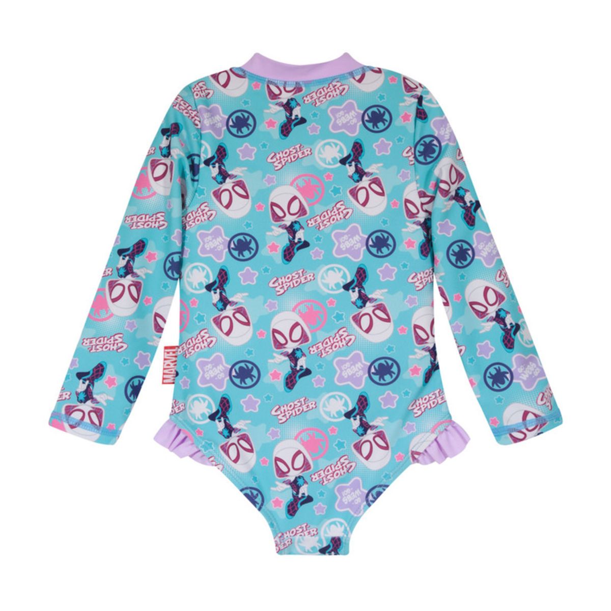 DISNEY - Traje de Baño Bebe Niña UV 50 Manga Larga Disney Celeste - Celeste