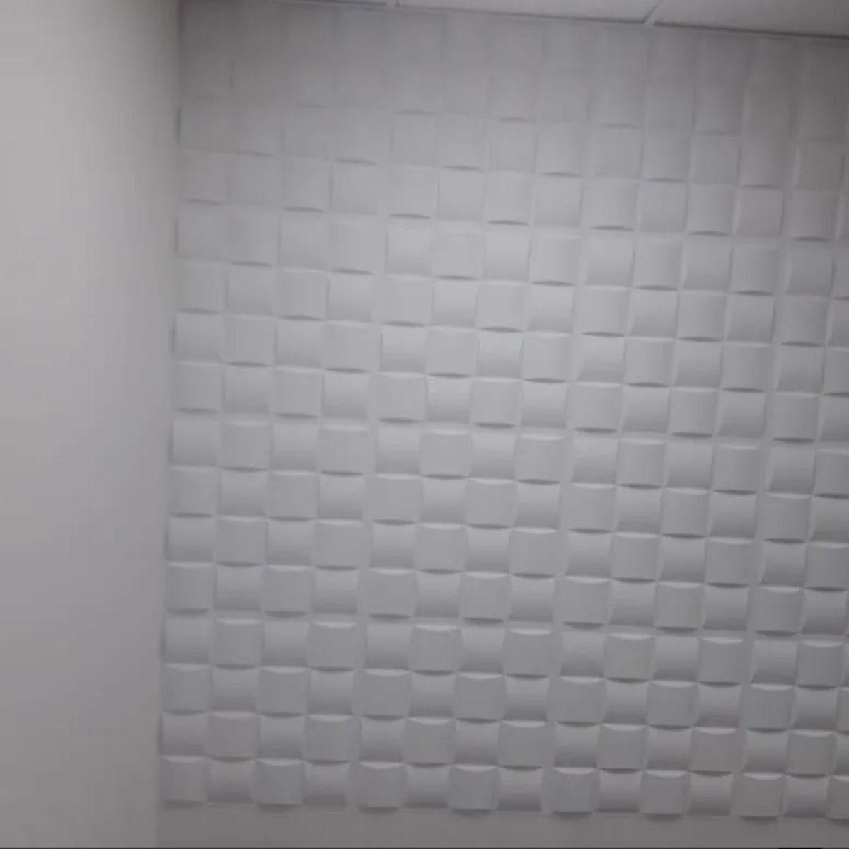 GENERICO - Panel Decorativo 3D Blanco D008 Pvc 50x50 cm (4 Láminas- 1 M2)