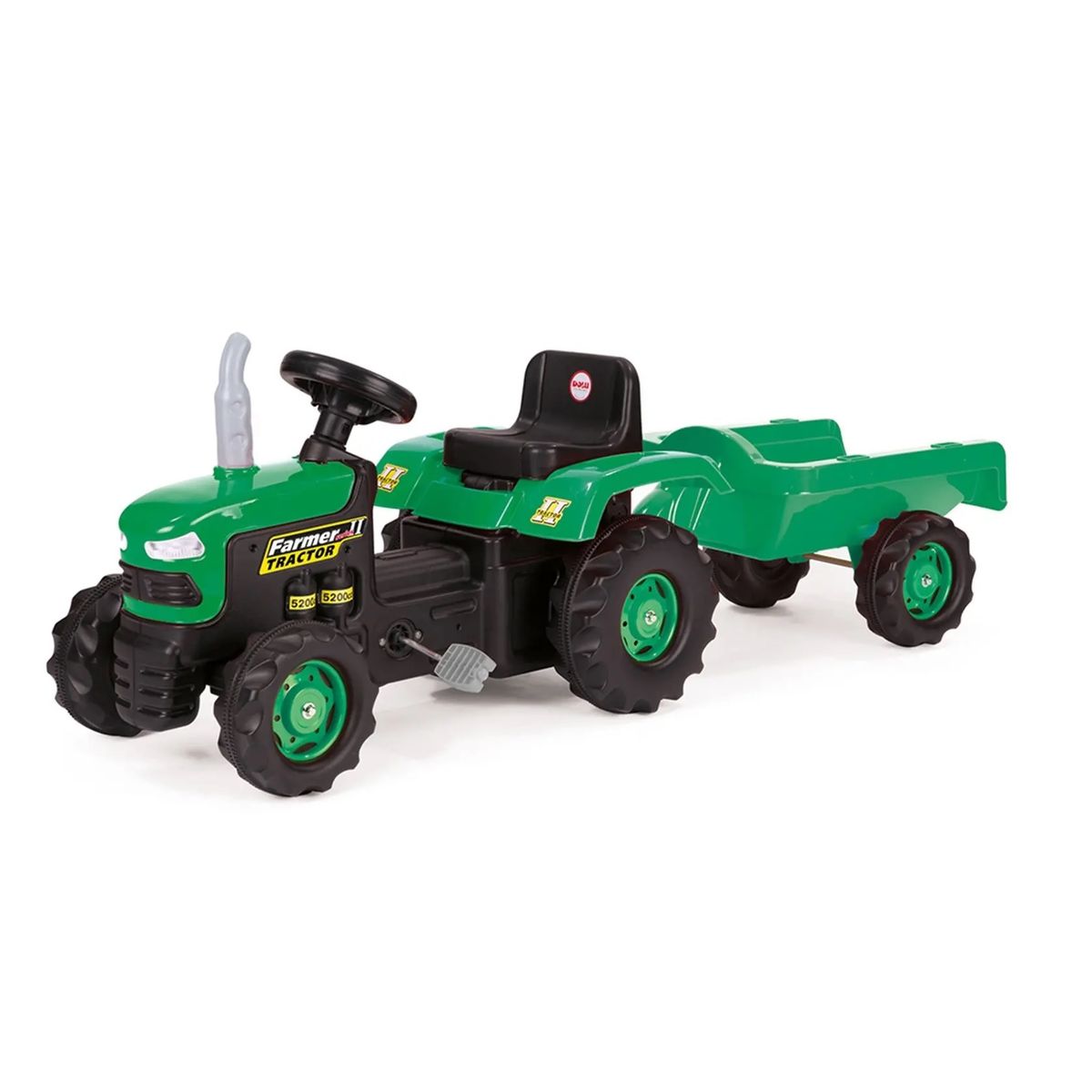 HOBBY MARKET - Tractor A Pedales Con Carro Infantil