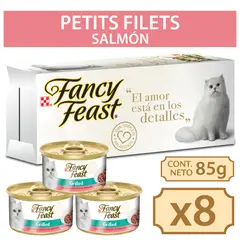 FANCY FEAST - Alimento húmedo FANCY FEAST® Petit Filets de Salmón 85g