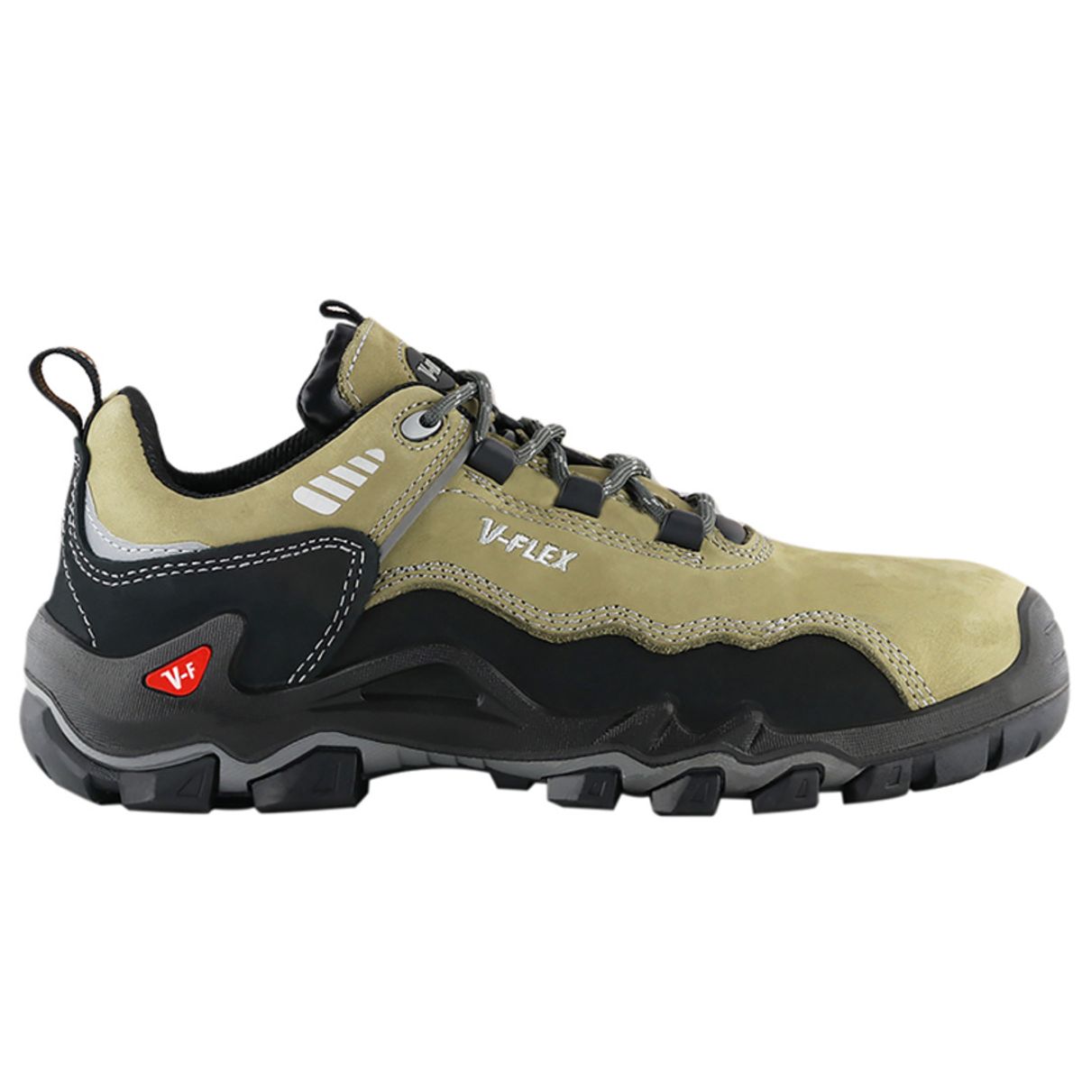 VFLEX - Zapato V11 Nobuck beige Negro Vflex