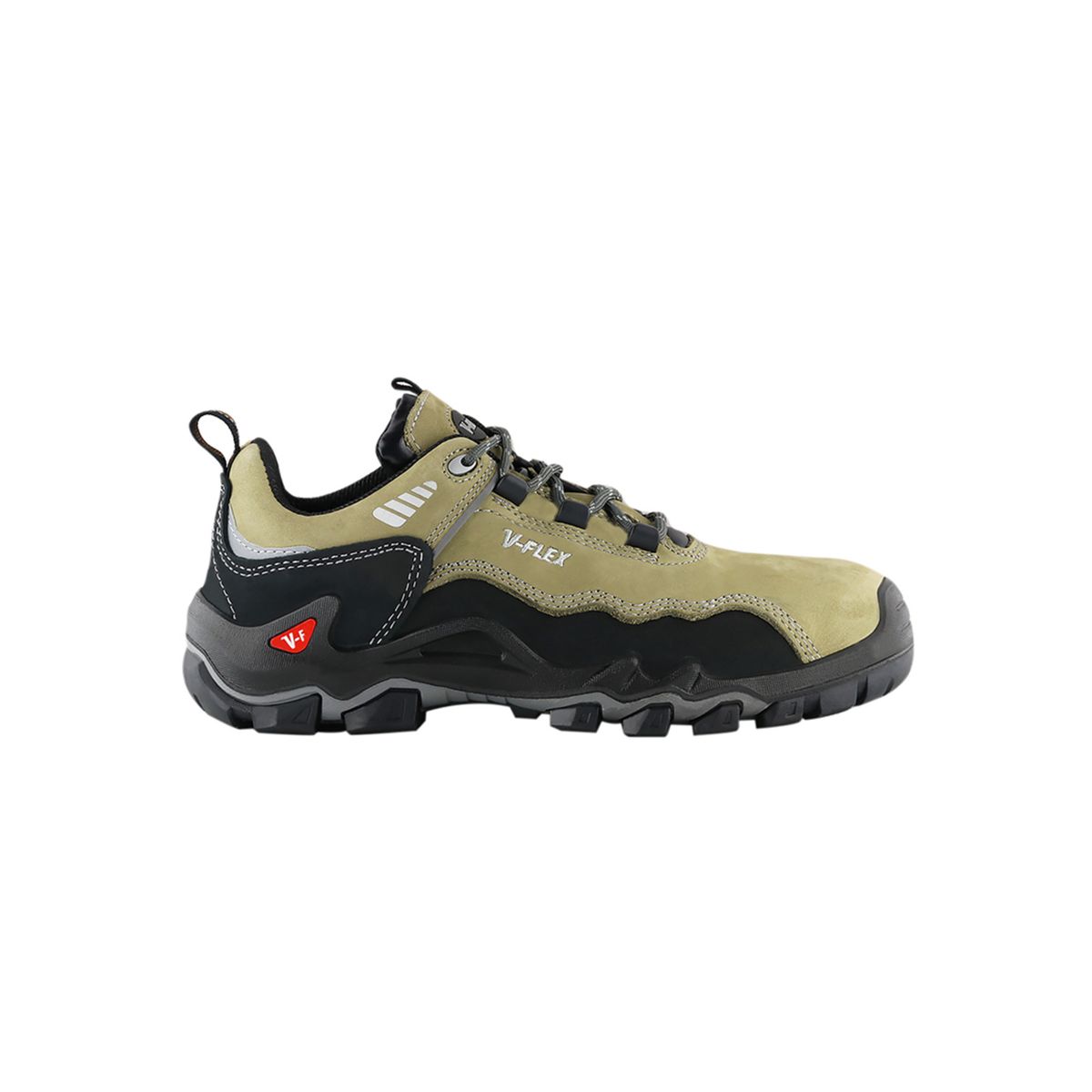 VFLEX - Zapato V11 Nobuck beige Negro Vflex