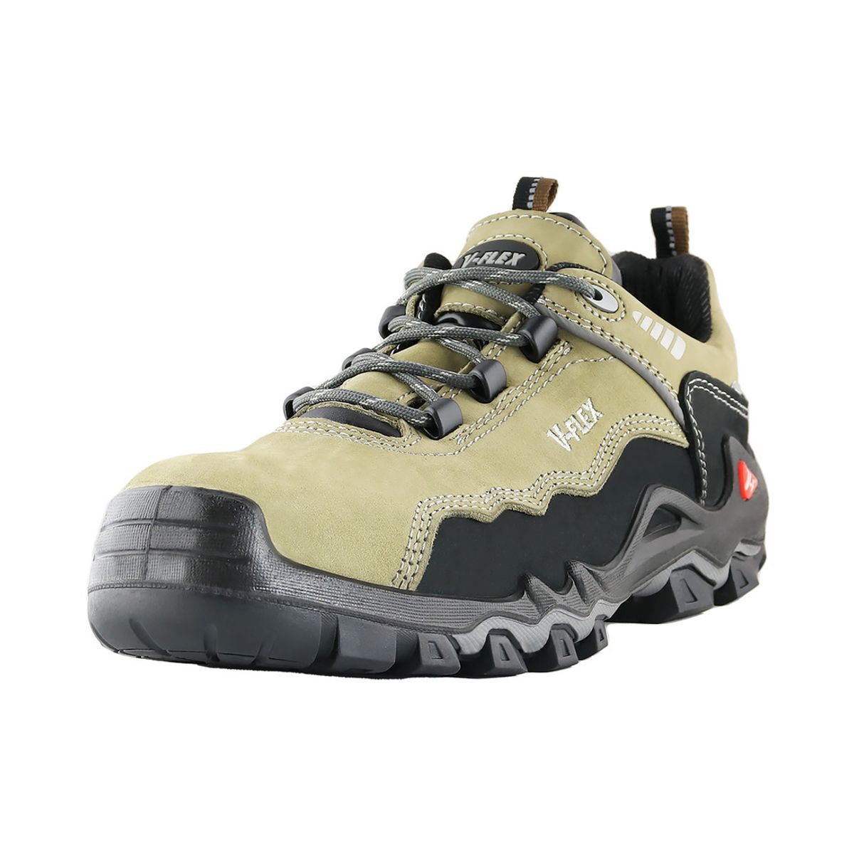VFLEX - Zapato V11 Nobuck beige Negro Vflex